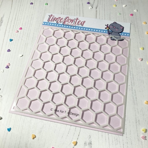 Picture of Time For Tea Designs Στένσιλ  6"x6"- Sweet Honeycomb