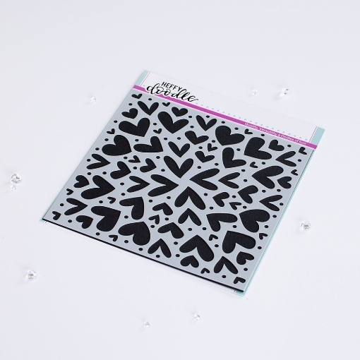 Picture of Heffy Doodle Stencil Στένσιλ  6"x6"- Love is Everywhere