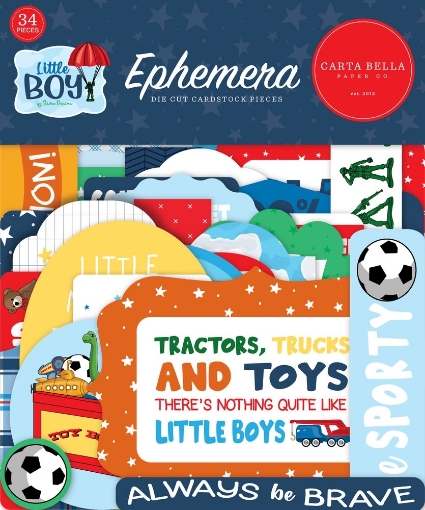 Picture of Carta Bella Cardstock Διακοσμητικά Die Cuts  – Little Boy, 34τεμ.