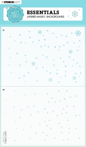 Picture of Studio Light Sweet Stories Layered Mask Background Στένσιλ - Nr. 140 Snowfall