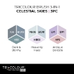 Picture of Spectrum Noir TriColour Brush Markers Μαρκαδόροι Οινοπνεύματος 3 σε 1 - Celestial Skies, 3τεμ.  (9 Χρώματα)
