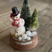 Picture of Tim Holtz Idea-Ology - Τρισδιάστατες Φιγούρες από Ρητίνη - Christmas Salvaged Santa and Snowman