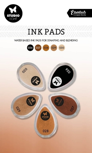 Picture of Studio Light Essentials Ink Pads - Μελάνια με Βάση το Νερό - Nr. 6, Shades Of Brown, 5τεμ.