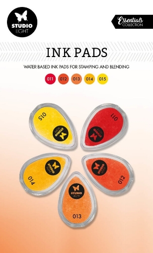 Picture of Studio Light Essentials Ink Pads - Μελάνια με Βάση το Νερό - Nr. 3, Shades Of Yellow, 5τεμ.