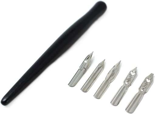 Picture of Artway Starter Dip Pen Set - Σετ Καλλιγραφίας & Σχεδίου, Στέλεχος & 5 Πενάκια