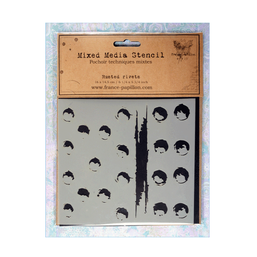 Picture of Tando Creative Στένσιλ της France Papillon - Rusted Rivets
