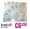 Picture of Craft UK Cello Bags C6 - Διάφανες Θήκες για Κάρτες, 50τεμ.