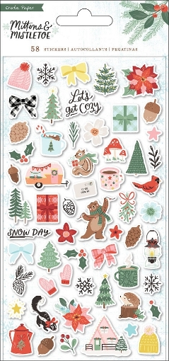 Picture of Crate Paper Puffy Stickers | Puffy Αυτοκόλλητα - Mittens & Mistletoe