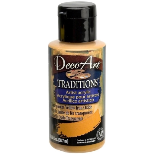 Picture of Ακρυλικό Χρώμα DecoArt Traditions 90ml - Transparent Yellow Iron Oxide