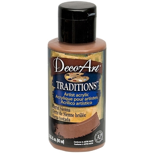 Picture of Ακρυλικό Χρώμα DecoArt Traditions 90ml - Burnt Sienna
