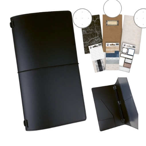 Picture of P13 Δερμάτινο Travelers Notebook με 3 Σημειωματάρια - Soulmate 