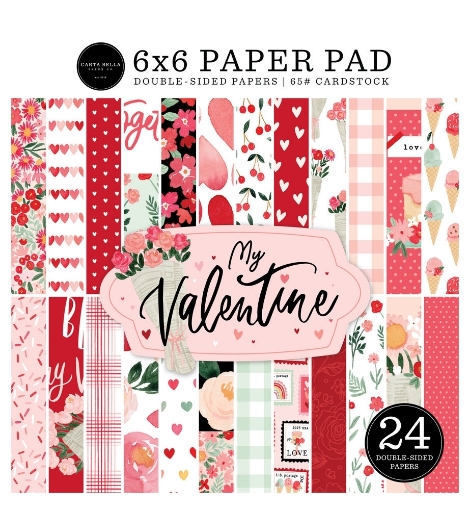Picture of Carta Bella Μπλοκ Scrapbooking  Διπλής Όψης 6"X6" - My Valentine