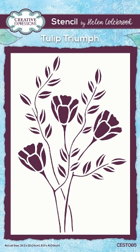 Picture of Creative Expressions Στένσιλ A6 - Tulip Triumph