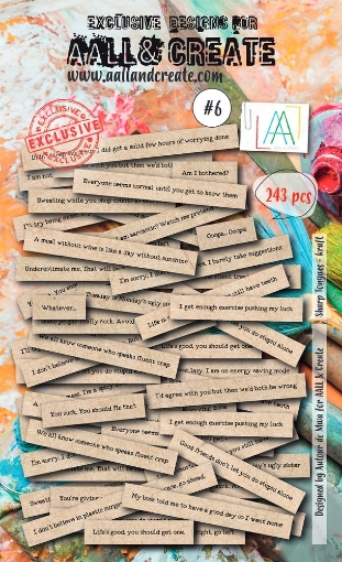 Picture of Aall and Create Διακοσμητικά Εφέμερα - Sharp Tongues Kraft, 243τεμ.