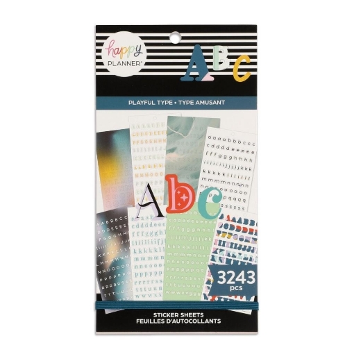Picture of Happy Planner Sticker Value Pack Μπλοκ με Αυτοκόλλητα - Playful Type, 3256τεμ.