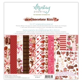 Picture of Mintay Papers Paper Pack Chocolate Kiss 12"×12" – Συλλογή Scrapbooking Διπλής Όψης