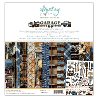 Picture of Mintay Papers Paper Pack Garage 12"×12" – Συλλογή Scrapbooking Διπλής Όψης