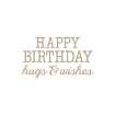 Picture of Spellbinders Glimmer Hot Foil Plate - Μήτρες Χρυσοτυπίας - Birthday Hugs & Wishes, 3τεμ.