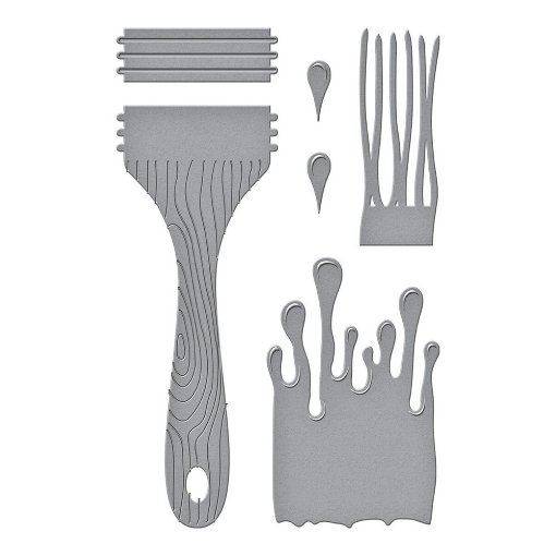 Picture of Spellbinders Etched Dies Μήτρες Κοπής - Paint Your World, Artful Brush, 5τεμ.