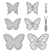 Picture of Spellbinders Etched Dies Μήτρες Κοπής - Delicate Butterflies, 8τεμ.