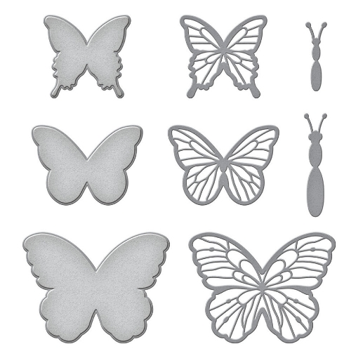 Picture of Spellbinders Etched Dies Μήτρες Κοπής - Delicate Butterflies, 8τεμ.