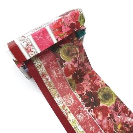 Picture of  49 And Market Fabric Tape Set Υφασμάτινες Διακοσμητικές Ταινίες - ARToptions, Rouge, 4 Τεμ.