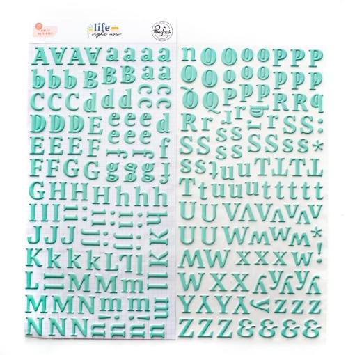Picture of Pinkfresh Studio Puffy Αυτοκόλλητα με Γράμματα - Life Right Now, Alpha, 233τεμ.