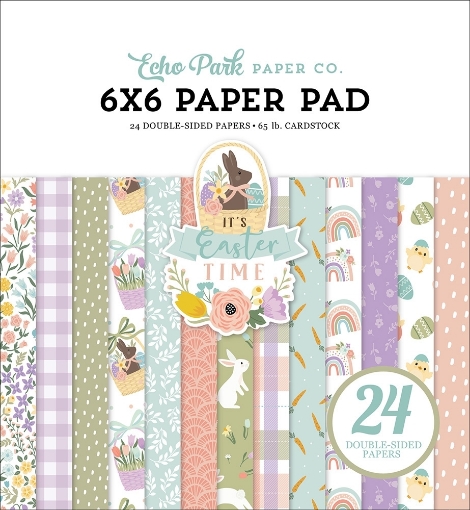 Picture of Echo Park Paper Pad | Μπλοκ Scrapbooking 6" x 6" - It's Easter Time