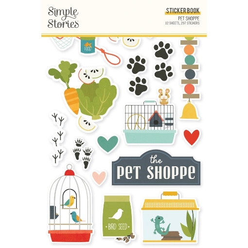 Picture of Simple Stories Sticker Book | Μπλοκ Αυτοκόλλητων – Pet Shoppe, 297τεμ.