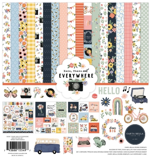 Picture of Carta Bella Collection Kit | Συλλογή Scrapbooking 12" x 12" - Here, There and Everywhere