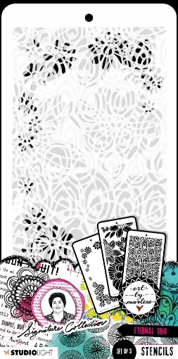 Picture of Art By Marlene Signature Collection Στένσιλ Mask- Nr.185 Eternal trio, 3τεμ.