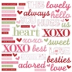 Picture of 49 & Market  Rouge Chipboard Word Set Διακοσμητικά Στοιχεία Τίτλοι - ARToptions, Rouge, 51τεμ.