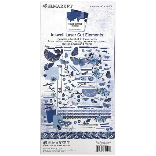 Picture of 49 & Market  Διακοσμητικά Laser Cut Elements - Color Swatch: Inkwell, 117τεμ.