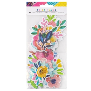 Picture of American Crafts Paige Evans Διακοσμητικά Cardstock Εφέμερα - Blooming Wild Floral, 50τεμ.