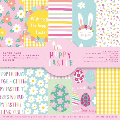 Picture of Violet Studio Μπλοκ Scrapbooking Μονής Όψης 8"X8" - Hoppy Easter