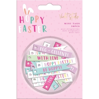 Picture of Violet Studio Mini Tags | Διακοσμητικά Mini Tags - Hoppy Easter, 30τεμ.