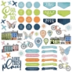 Picture of 49 And Market Chipboard Element Set Διακοσμητικά Chipboard - Vintage Artistry Everywhere, 62τεμ.