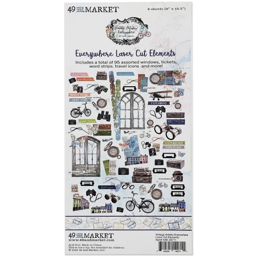 Picture of 49 And Market Διακοσμητικά Laser Cut Elements - Vintage Artistry Everywhere, 95τεμ.