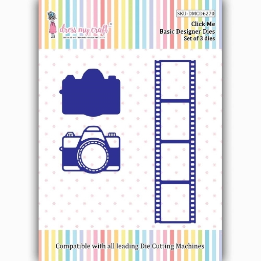 Picture of Dress My Craft Basic Designer Dies Μήτρες Κοπής - Click Me, 3τεμ.