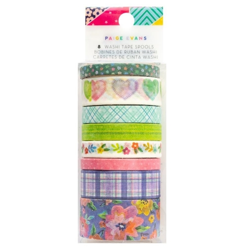 Picture of American Crafts Paige Evans Washi Tape Διακοσμητική Ταινία - Blooming Wild, 8τεμ.