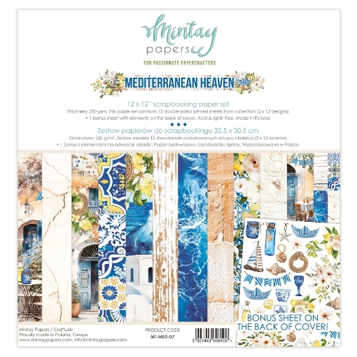 Picture of Mintay Papers Συλλογή Scrapbooking 12" x 12" - Mediterranean Heaven