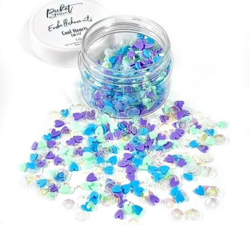 Picture of Picket Fence Studios Sequins & Embellishments – Mix Διακοσμητικών Cool Hearts