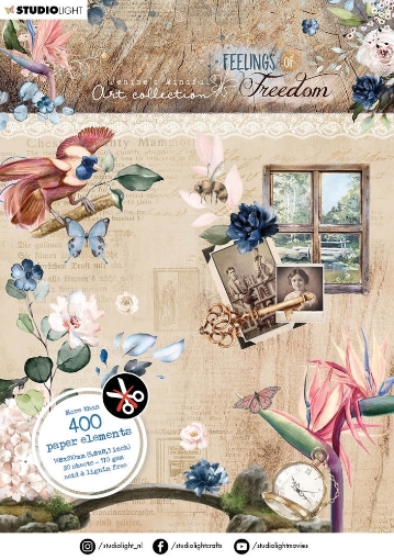 Picture of Studio Light Jenine's Mindful Art Μπλοκ με Εφέμερα - Feelings of Freedom, 400τεμ.