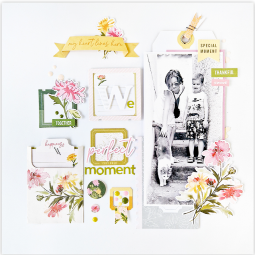 Picture of Pinkfresh Studios Chrysanthemum Bundle & Bonus Layout Class