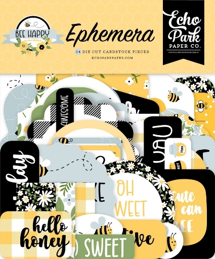 Picture of Echo Park Cardstock Εφήμερα - Bee Happy, 34τεμ.