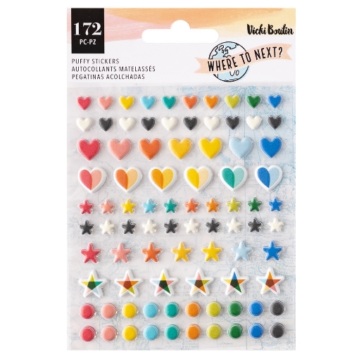Picture of American Crafts Vicki Boutin Puffy Stickers | Puffy Αυτοκόλλητα - Where To Next?