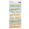 Picture of American Crafts Heidi Swapp Thickers Puffy Αυτοκόλλητα - Set Sail, Phrase, 66τεμ.