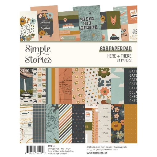Picture of Simple Stories Μπλοκ Scrapbooking Διπλής Όψης 6"X8" - Here and There