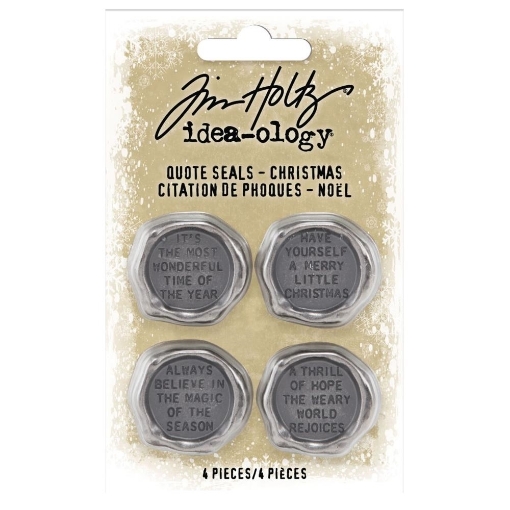 Picture of Tim Holtz Idea-Ology - Μεταλλικά Διακοσμητικά Στοιχεία, Christmas Quote Seals