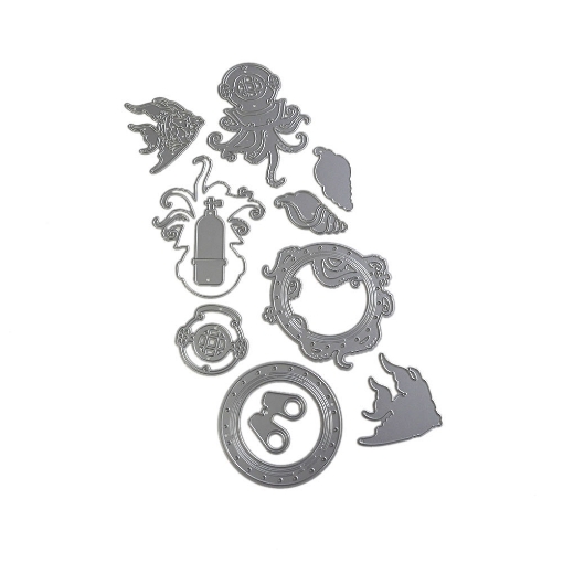 Picture of Elizabeth Craft Designs Μεταλλικές Μήτρες Κοπής - Planner Essentials, Sea Creatures, 11τεμ.